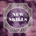 New Skills Concept. Vintage design. Royalty Free Stock Photo