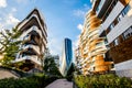 The new skyscraper Generali Headquarter designed by Zaha Hadid Architects at Citylife district.