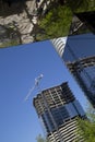 New skyscrapers under construction in city Dallas