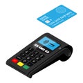 New smart POS terminal payment machine with bank credit card