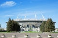 The new soccer Saint-Petersburg Stadium (Krestovsky) in St. Petersburg Royalty Free Stock Photo