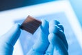 New solar cell research concept Royalty Free Stock Photo