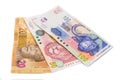 New South African 20 50 and100 Rand notes Royalty Free Stock Photo