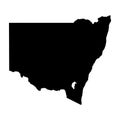 New South Wales blind map