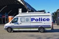 New south wales police force van parked outside in the public area