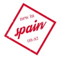 New In Spain rubber stamp