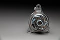 New spare part on a gradient gray background7 Internal combustion engine cooling system pump Royalty Free Stock Photo