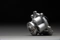 New spare part on a gradient gray background7 Internal combustion engine cooling system pump Royalty Free Stock Photo