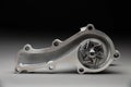 New spare part on a gradient gray background7 Internal combustion engine cooling system pump Royalty Free Stock Photo