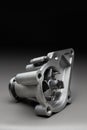New spare part on a gradient gray background7 Internal combustion engine cooling system pump Royalty Free Stock Photo