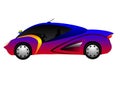 New special colour sport car model photo Royalty Free Stock Photo