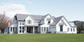 Metal Roofing Country Farmhouse Mansion New White Home House Chilliwack Canada
