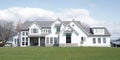 Metal Roofing Expensive Country Farmhouse Mansion New White Home House Chilliwack Canada