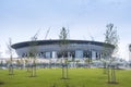 A new stadium on the Krestovsky island, known as the the Saint P Royalty Free Stock Photo