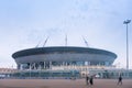 A new stadium on the Krestovsky island, known as the the Saint P Royalty Free Stock Photo