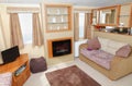 New static home caravan interior Royalty Free Stock Photo
