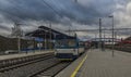 New station after reconstruction in Karlovy Vary spa town Royalty Free Stock Photo