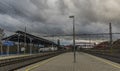 New station after reconstruction in Karlovy Vary spa town Royalty Free Stock Photo