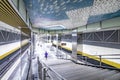 New stations of the Moscow subway. open last year in a contemporary design style