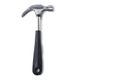 New steel metal claw hammer on white Royalty Free Stock Photo