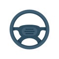 New steering wheel icon flat isolated vector Royalty Free Stock Photo