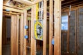 A new stick built interior construction basement renovation