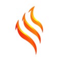 new stylish Fire flames vector logo design symbol Royalty Free Stock Photo