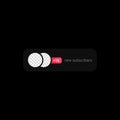 New Subscribers Notification Banner Illustration. Social Media UI Concept. Two Empty Circles for Adding User Avatars