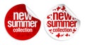 New summer collection stickers. Royalty Free Stock Photo