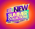 New summer collections already available, spring clearout sale Royalty Free Stock Photo