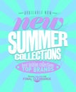 New summer collections available now, arrival banner