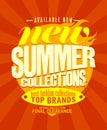 New summer collections banner design