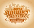 New summer collections vector design, best fashion brands