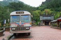 Retro Bus at Gold Museum, New Taipei City Government in Jinguashi, Ruifang, New Taipei City, Taiwan