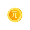 New Taiwan dollar, coin, money color icon. Element of color finance signs. Premium quality graphic design icon. Signs and symbols Royalty Free Stock Photo