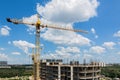 New tall modern building construction Royalty Free Stock Photo