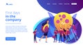 New team members concept landing page