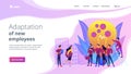 New team members concept landing page
