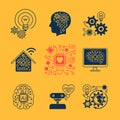 New technologies icons Royalty Free Stock Photo