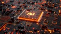 New technology background with ai letters signifying innovative artificial intelligence concepts