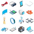 New technology icons set Royalty Free Stock Photo