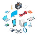 New technology icons set Royalty Free Stock Photo