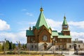 New Temple in city of Polyarnye Zori. Murmansk region. Russia