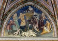 New Testament cycle fresco by Lippo Memmi in the Collegiata di Maria Assunta in San Gimignano, Italy.
