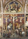 New Testament cycle fresco by Lippo Memmi in the Collegiata di Maria Assunta in San Gimignano, Italy. Royalty Free Stock Photo