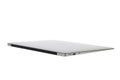 New thin silver laptop computer Royalty Free Stock Photo