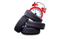 New tires. It`s time to change your tires for new concept Royalty Free Stock Photo