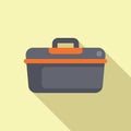 New tool box icon flat vector. Service air conditioner Royalty Free Stock Photo