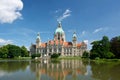New town hall in Hannover Royalty Free Stock Photo