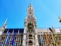 New Town Hall at Marienplatz Mary Square in Munich